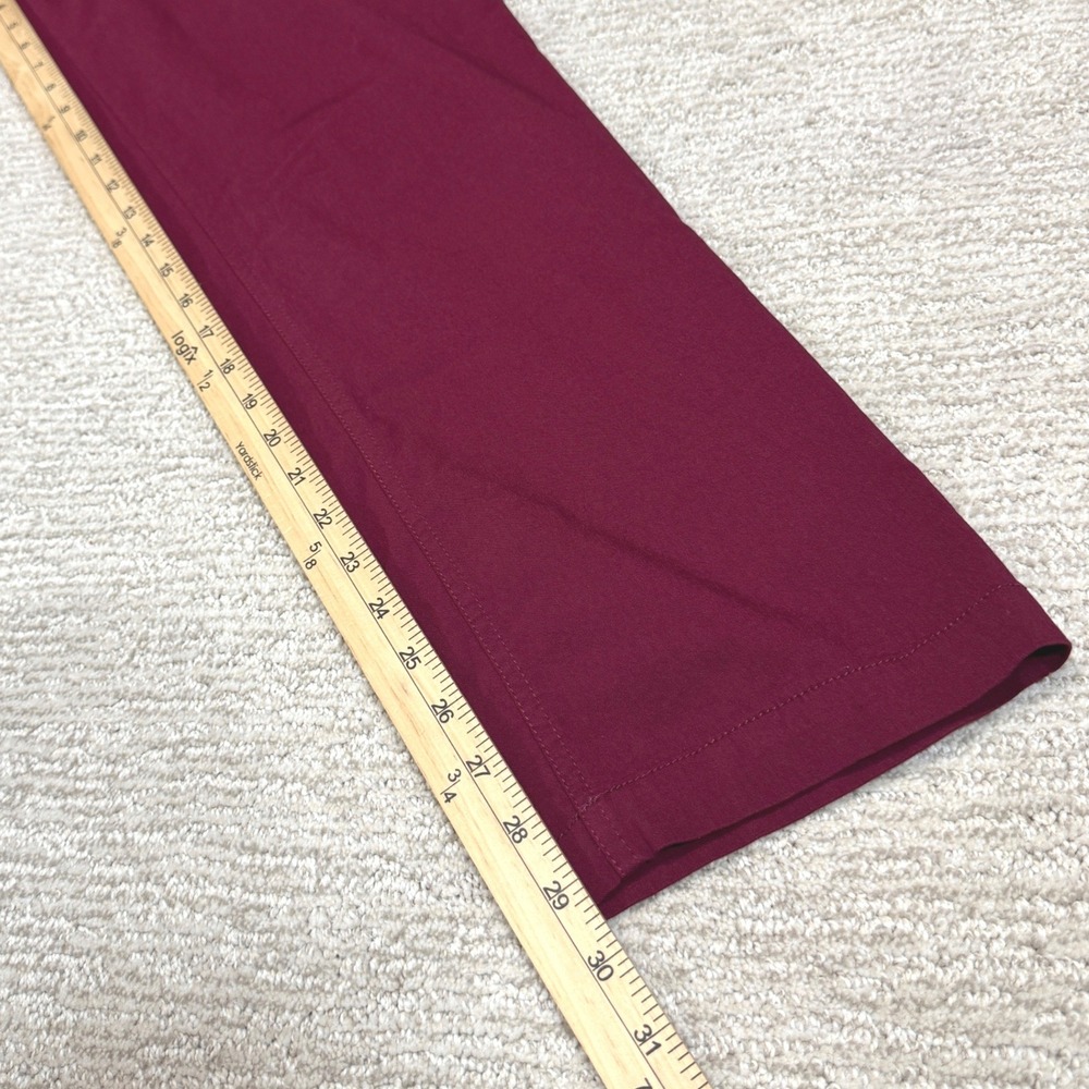 Slim-sation for Appleseeds Burgundy Pull On Straight Leg Stretch Pants Size 12 - Picture 8 of 8